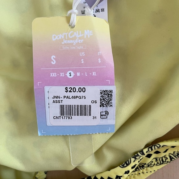 NWT Yellow bandana print Bikini Bottom size small - Picture 5 of 5